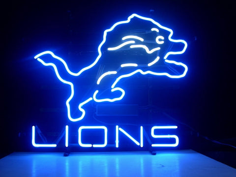 Detroit Lions Neon Sign Light Lamp