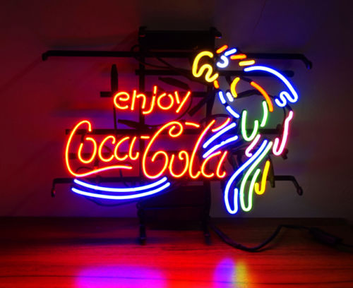 Enjoy Coca Cola Parrot Neon Sign Light Lamp