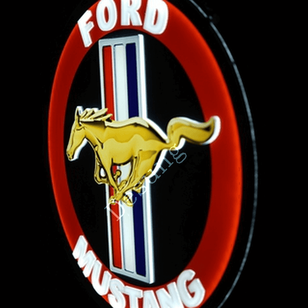 Ford Mustang Auto garage man cave 3D LED Sign