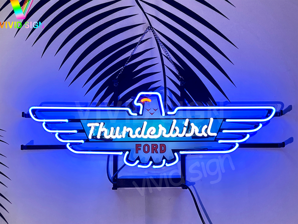 Ford Thunderbird Auto HD Vivid Neon Sign Lamp Light