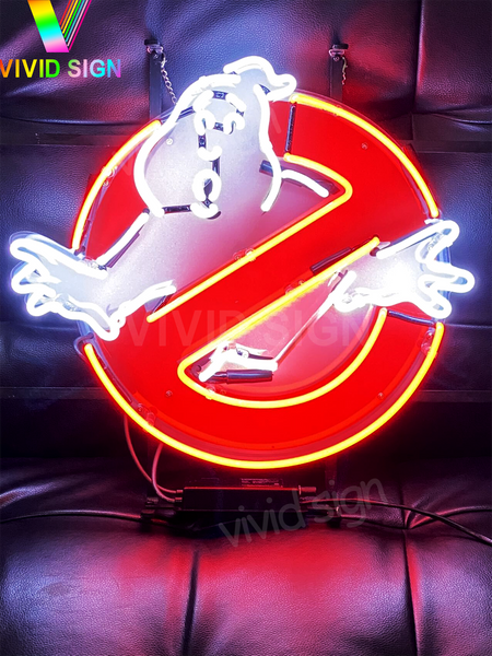 Ghostbusters Ghost Light Lamp Neon Sign with HD Vivid Printing Technology