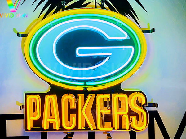 Green Bay Packers HD Vivid Neon Sign Lamp Light