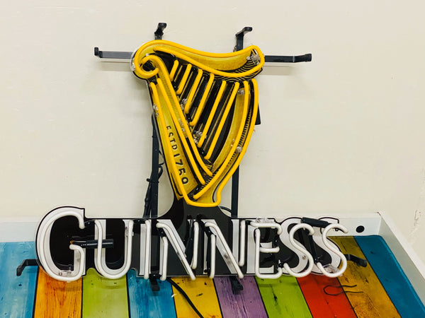 Guinness Harp HD Vivid Neon Sign Light Lamp