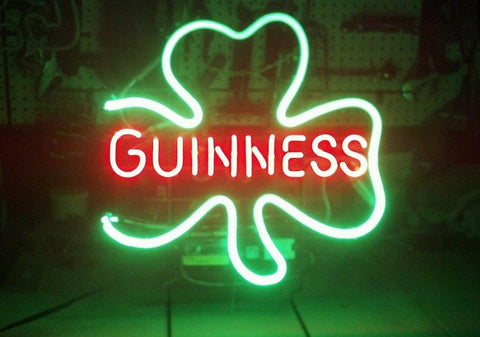 Guinness Shamrock Clover Neon Sign Light Lamp