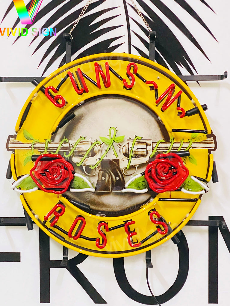 Guns N' Roses HD Vivid Neon Sign Lamp Light – neonsign.us