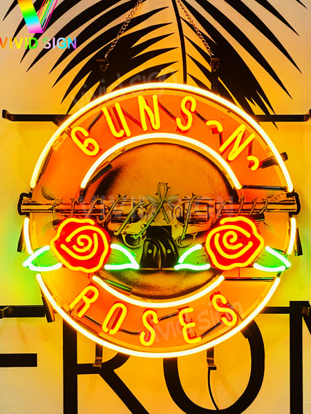 Guns N' Roses HD Vivid Neon Sign Lamp Light