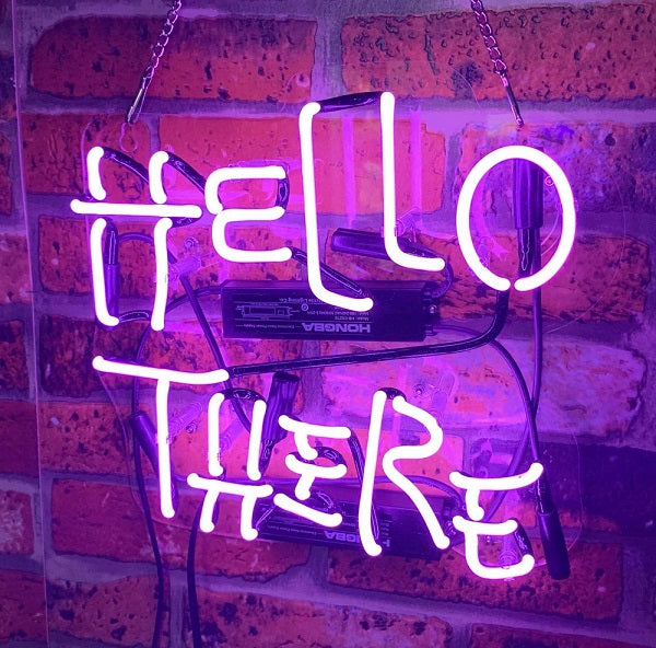 Hello There Hell Here Acrylic Neon Sign Light Lamp – neonsign.us