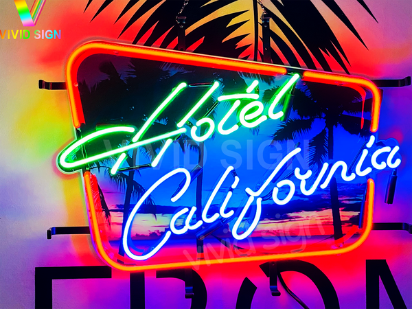 Hotel California HD Vivid Neon Sign Light Lamp