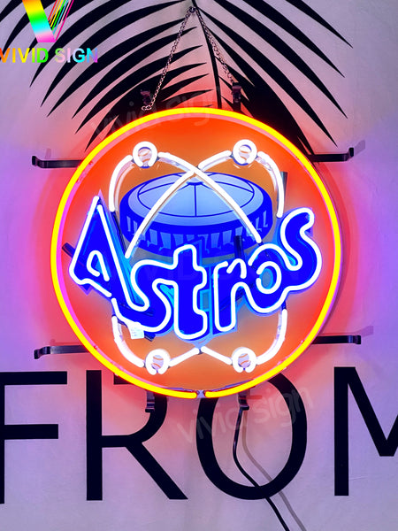 Houston Astros HD Vivid Neon Sign Lamp Light