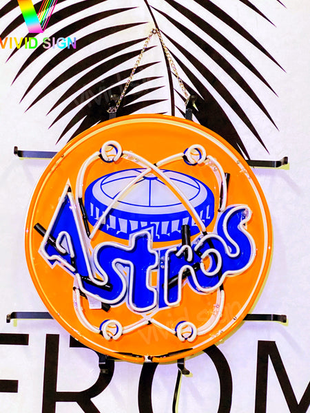 Houston Astros HD Vivid Neon Sign Lamp Light