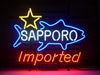 Imported Sapporo Fish Seafood Neon Sign Lamp Light