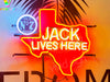 Jack Lives Here Texas Old No.7 HD Vivid Neon Sign Light Lamp