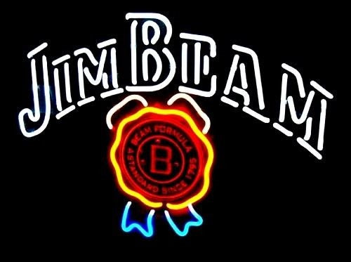 Jim Beam Whiskey Liquor Neon Sign Light Lamp