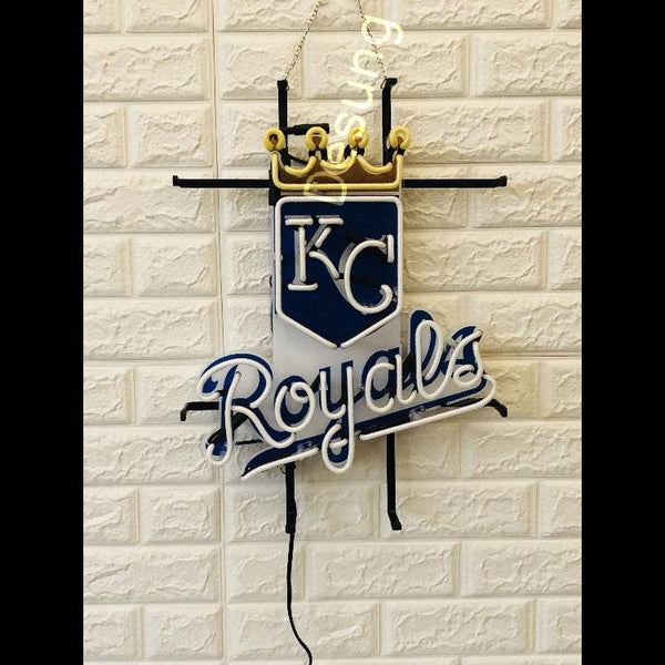Desung Kansas City Royals (Sports - Baseball) vivid neon sign, front view, turned off