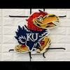 Desung Kansas Jayhawks (Sports - Basketball) vivid neon sign, front view, turned off