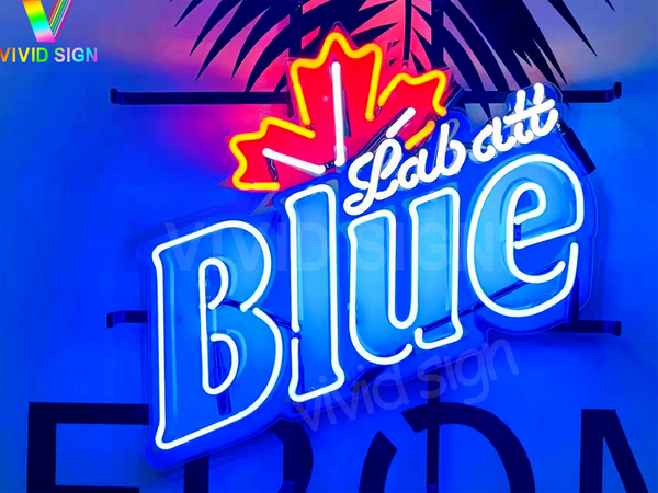 Labatt Blue Beer Maple HD Vivid Neon Sign Lamp Light
