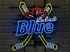 Labatt Blue Hockey Sticks Beer Bar Neon Light Sign Lamp