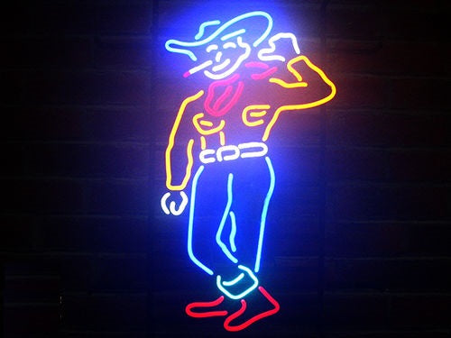 Las Vegas Cowboy Bar Neon Sign Lamp Light