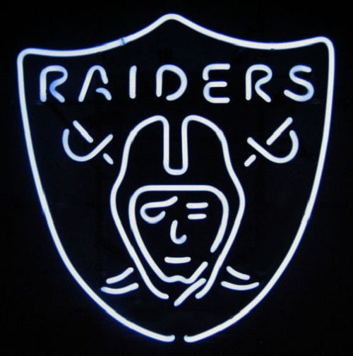 Las Vegas Raiders Logo Bar Neon Light Sign Lamp