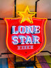 Lone Star Beer Shield HD Vivid Neon Sign Light Lamp