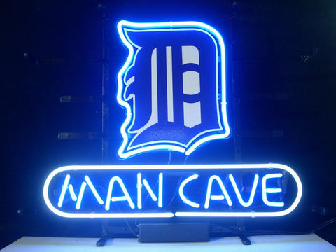 Man Cave Detroit Tigers Neon Sign Light Lamp