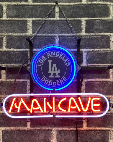 Man Cave Los Angeles Dodgers Neon Sign Light Lamp