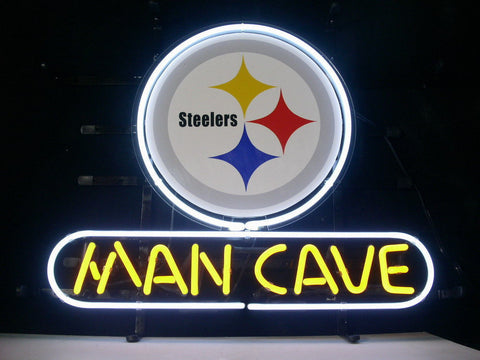 Man Cave Pittsburgh Steelers Neon Sign Light Lamp