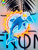 Miami Dolphins HD Vivid Neon Sign Light Lamp