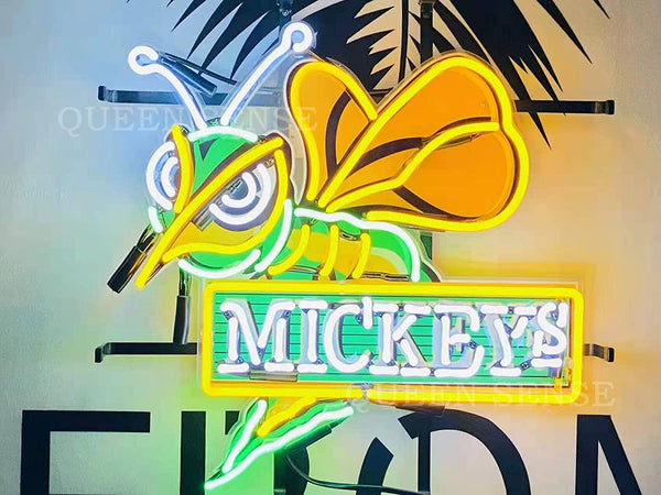Mickey's Bee Hornet HD Vivid Neon Sign Lamp Light