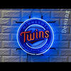 Desung Minnesota Twins (Sports - Baseball) vivid neon sign, front view, turned on