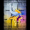 Desung Minnesota Vikings (Sports - Football) vivid neon sign, front view, turned on