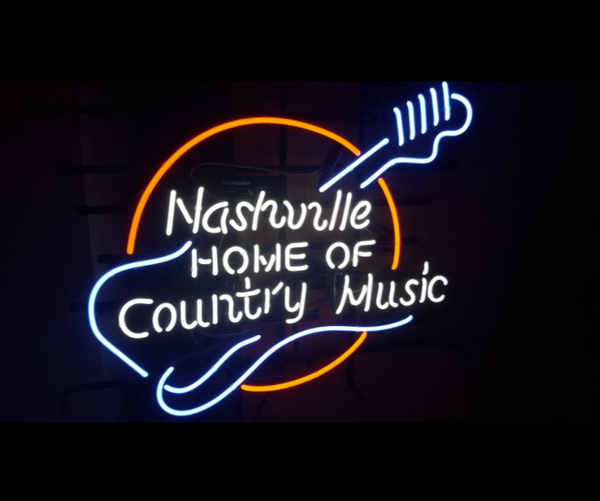 Nashville Home of Country Music Neon Light Sign Lamp