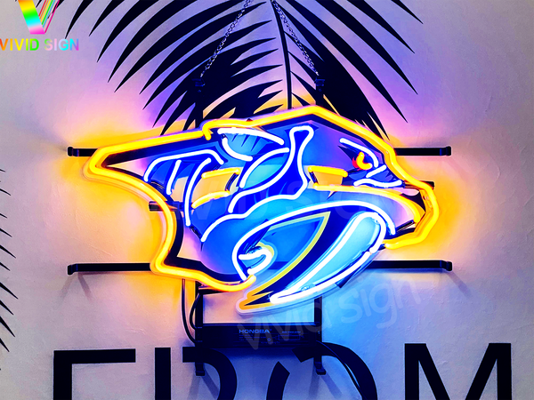 Nashville Predators HD Vivid Neon Sign Lamp Light