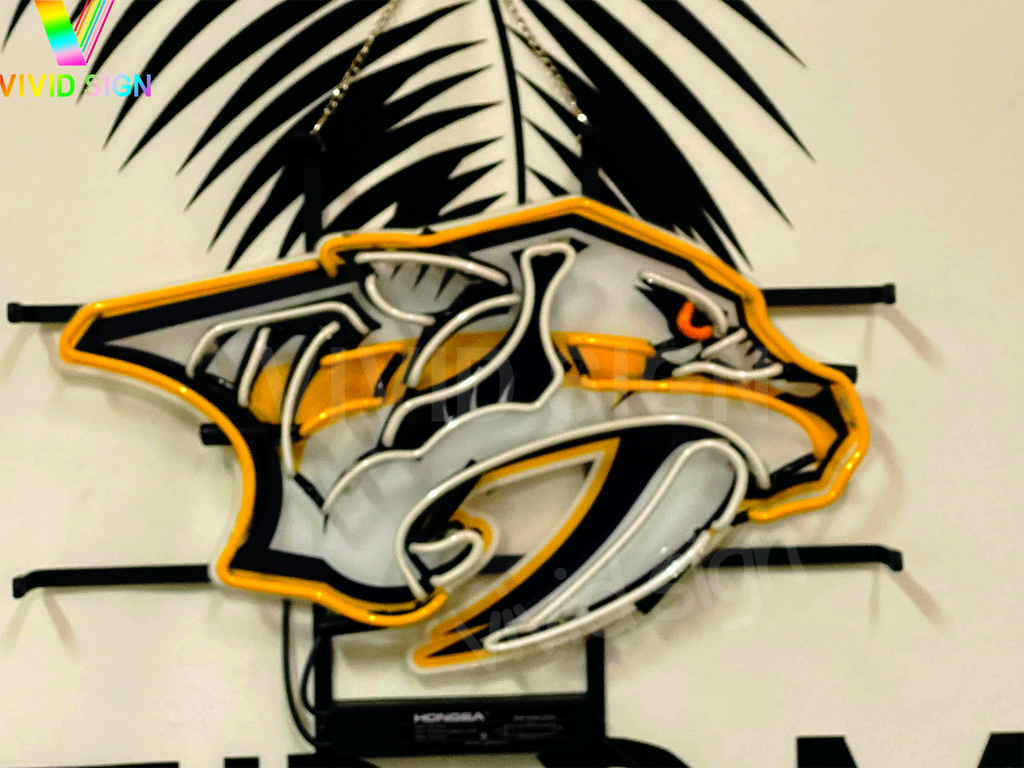 Predators Dog Sign Nashville Predators HD Vivid Neon Sign Lamp Light – neonsign.us