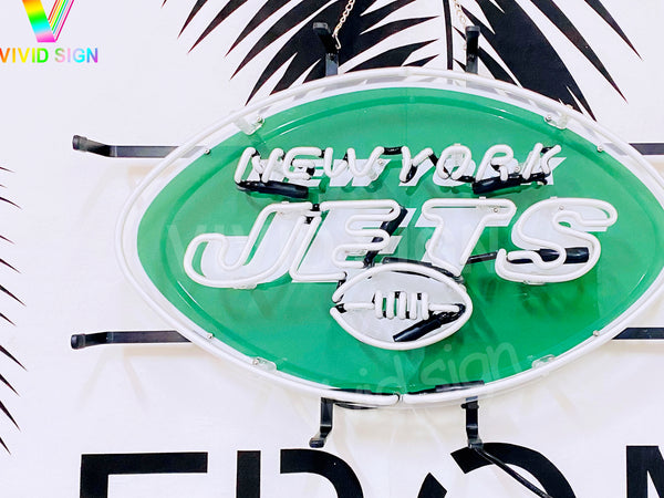 New York Jets HD Vivid Neon Sign Lamp Light