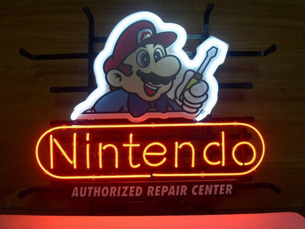 Nintendo Repair Center Logo Neon Sign Light Lamp
