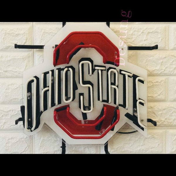 Desung Ohio State Buckeyes (Sports - Football) vivid neon sign, front view, turned off