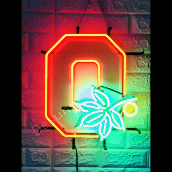 Desung Ohio State Buckeyes (Sports - Football) vivid neon sign, front view, turned on