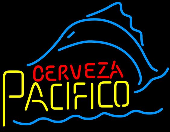 Pacifico Cerveza Swordfish Beer Neon Sign Light Lamp