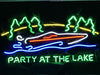 Party At The Lake Boat Neon Sign Light Lamp