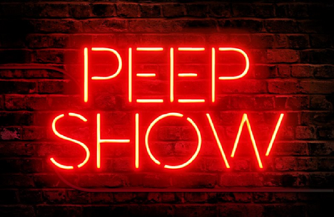 Peep Show Neon Sign Light Lamp