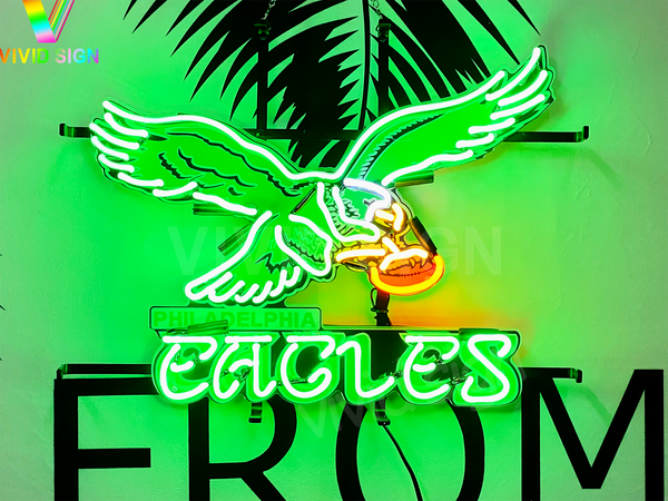 Philadelphia Eagles HD Vivid Neon Sign Lamp Light