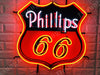 Phillips 66 Gas Gasoline HD Vivid Neon Sign Light Lamp