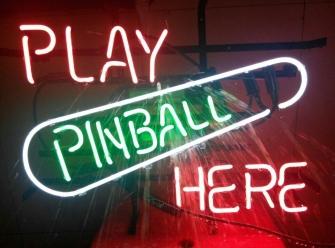 Play Pinball Here Neon Sign Lamp Light