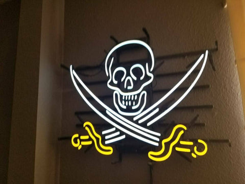 Pirate Skull Neon Sign Lamp Light