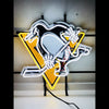 Desung Pittsburgh Penguin (Sports - Hokey) vivid neon sign, front view, turned on