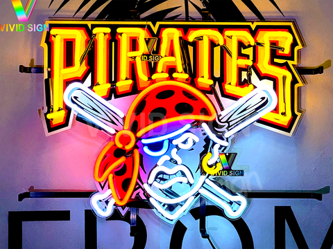 Pittsburgh Pirates HD Vivid Neon Sign Lamp Light