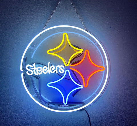 Pittsburgh Steelers Logo Acrylic Neon Sign Light Lamp