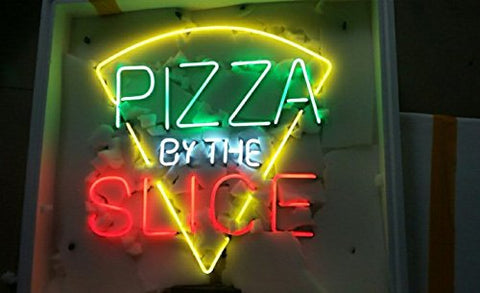 Pizza By The Slice Wall Neon Lamp Light Sign