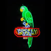 Desung Polly Gasoline Motor Oil (Business - Gas Station) vivid neon sign, front view, turned on